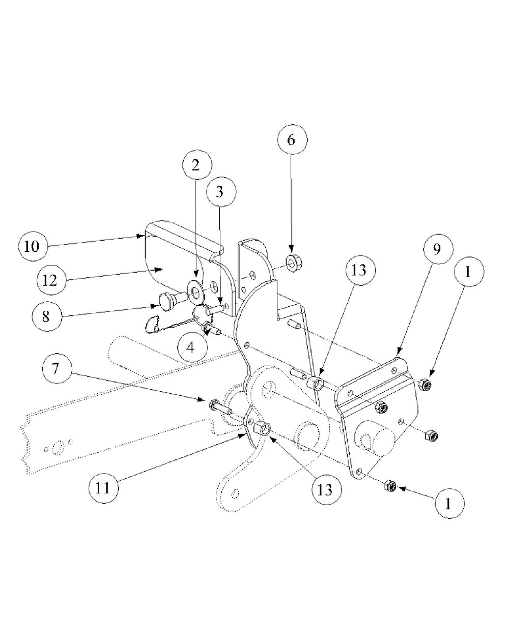 Optional And Standard Foot Pedal Deck Lift Diagram and Parts List for M48-KW 53AB5DAV150-19-HP Cub Cadet Lawn Tractor